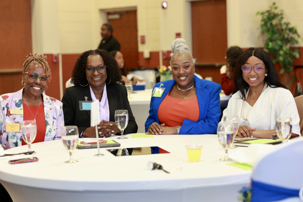 A North Carolina League of Conservation Voters staff member poses for a photo with fellows of the Boards & Commissions program in North Carolina