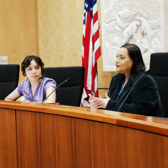 Fellows participate in a mock board meeting