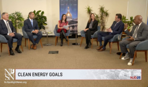 Candidates for New Jersey governor speak at a forum on the local news