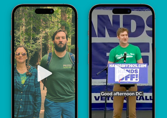 Social video thumbnails on phones