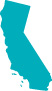 State outline of California