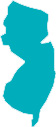 State outline of New Jersey