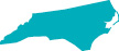 State outline of North Carolina