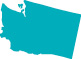 State outline of Washington